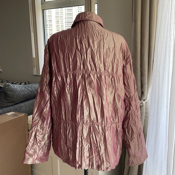 Vintage jackets galore metallic rose gold windbreaker XL - Picture 3 of 6